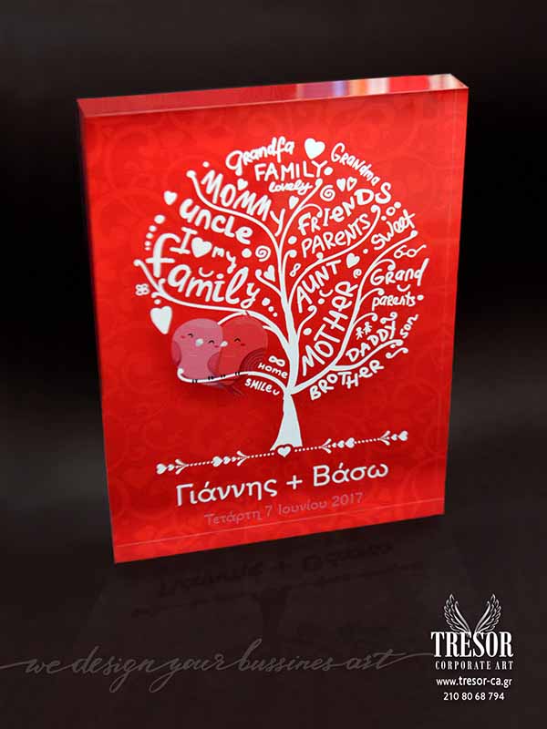 Tresor Corporate Art Plexiglass βραβεία Αναμνηστικό βραβείο με εκτύπωση Χάραξη σε πλεξιγκλάς Εθιμοτυπικά δώρα Αναμνηστικά δώρα με χάραξη φωτογραφία plexi